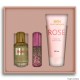 Kit Rose Feminino Perfume 30ml + 15ml + Creme 100ml