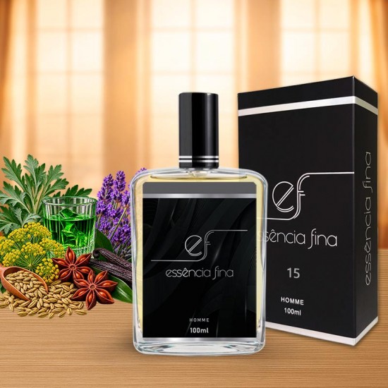 Perfume UP! 15 Essência Fina Masculino 100ml - 212 VIP Black