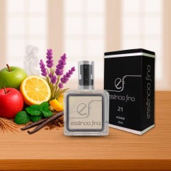 Perfume Essência Fina 21 Masculino 25ml - Phantom