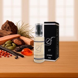 Perfume Essência Fina 27 Masculino 15ml - Oud Wood