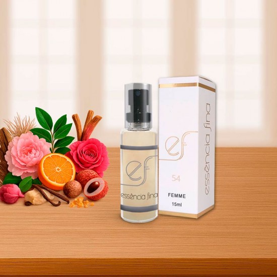 Perfume Essência Fina 54 Feminino 15ml - Delina