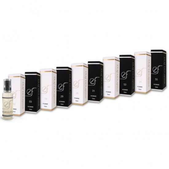 Kit 10 Perfumes Essência Fina - 15ml Kit 10 Perfumes Essência Fina - 15ml