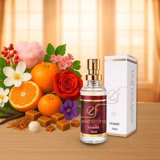 Perfume Essência Fina 02 Feminino 15ml - 212 Sexy