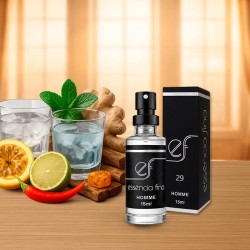 Perfume Essência Fina 29 Masculino 15ml - 212 VIP Men