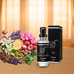 Perfume Essência Fina 49 Masculino 15ml - Silver Scent