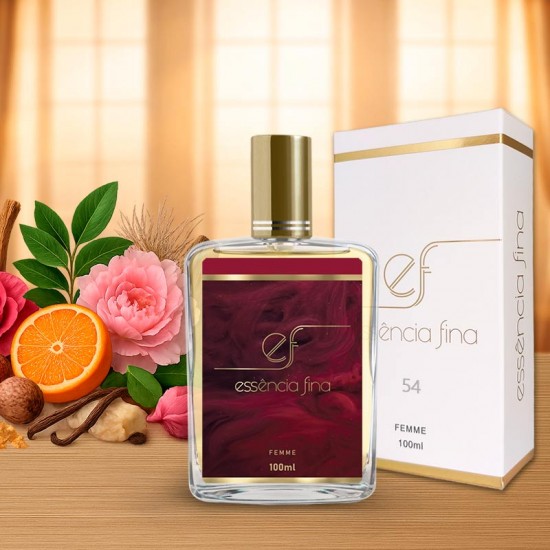 Perfume Essência Fina 54 Feminino 100ml - Delina