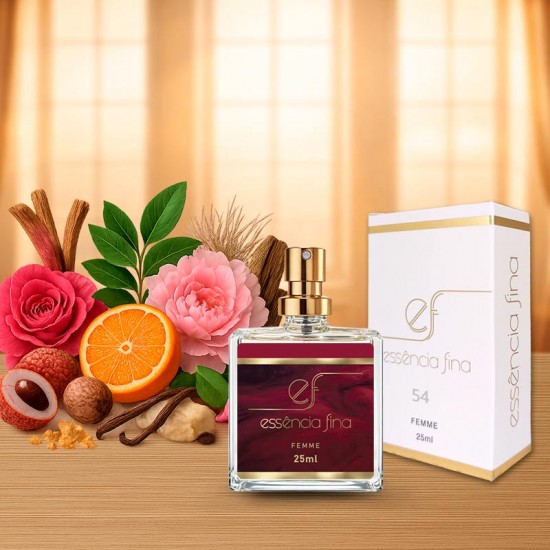 Perfume Essência Fina 54 Feminino 25ml - Delina